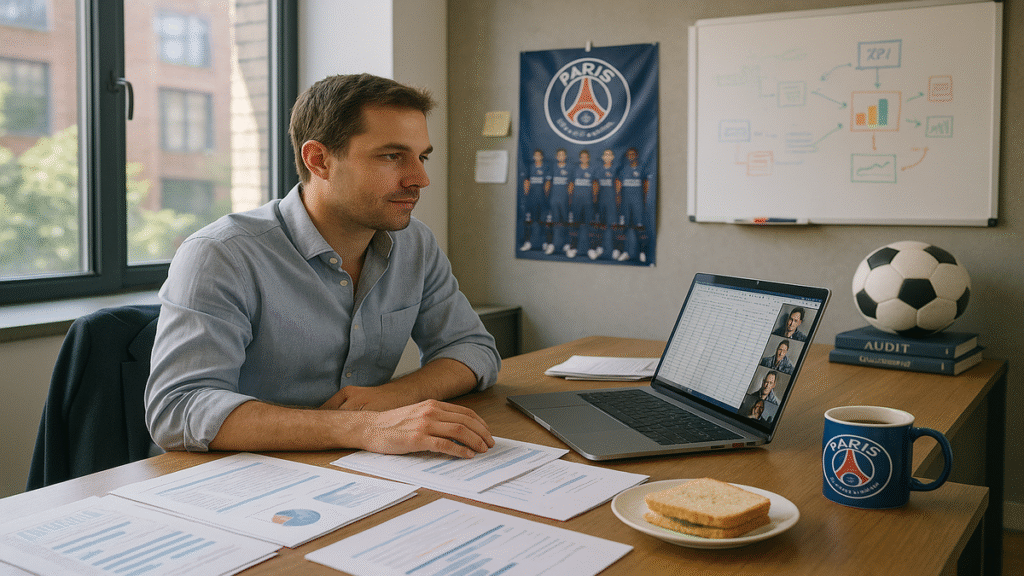 Illustration du parcours d'Arnaud Fouillade entre Audencia et le PSG
