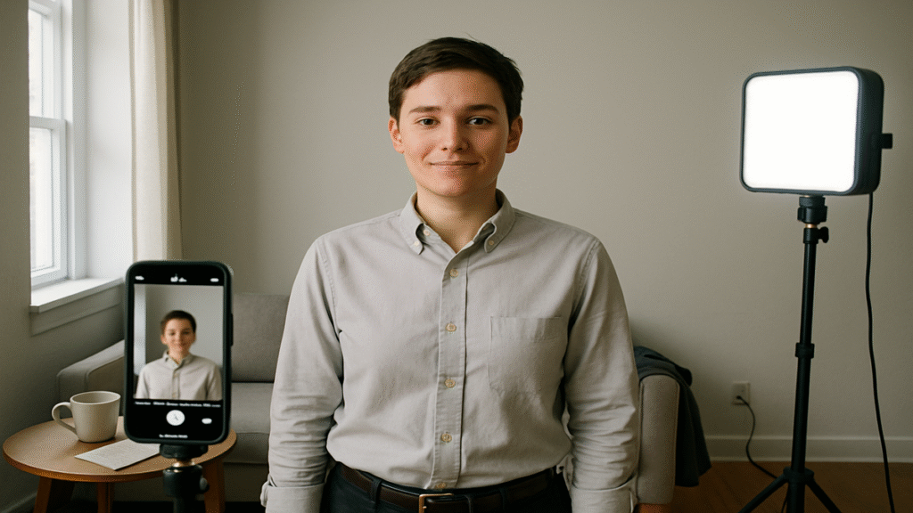 A good photo for your CV with professional lighting