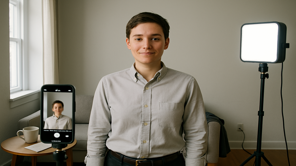 A good photo for your CV with professional lighting